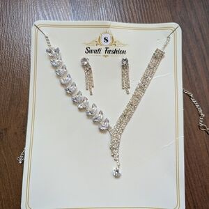New Beautiful Imitation Diamond Jewelry Set